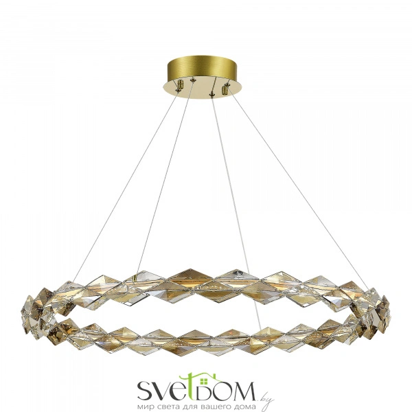 SL6009.213.01 Люстра подвесная ST-Luce Золотой/Прозрачный,Янтарный LED 1*30W 3000K DIAMANTA