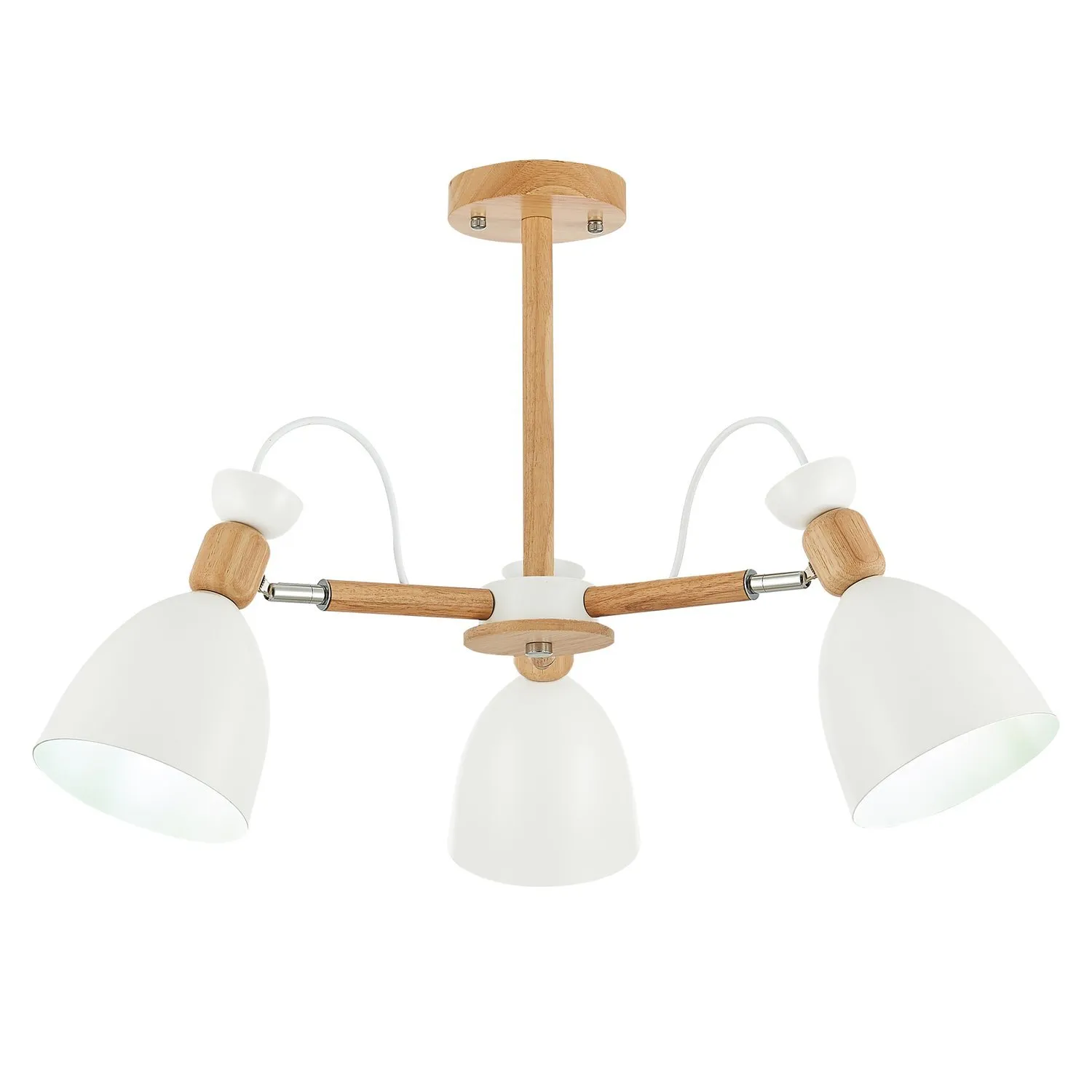 SLE103802-03 Светильник потолочный Светлое дерево, Белый/Белый E27 3*60W BALCAMO