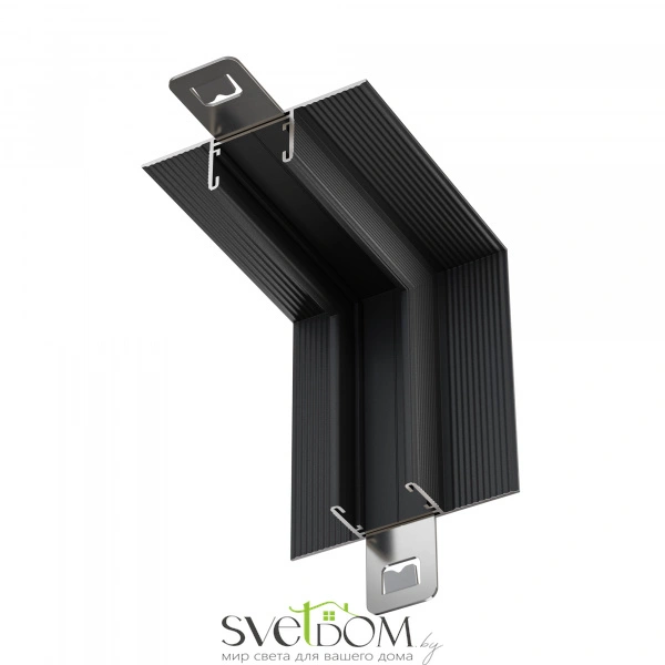 Коннектор угловой внутренний, встраиваемый Basity, черный TRA172ICL-12B