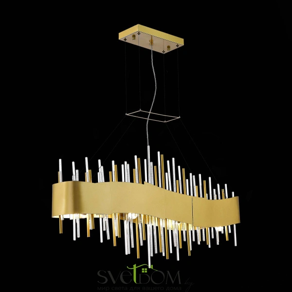 SL1633.213.08 Люстра подвесная ST-Luce Матовое золото/Матовое золото,Прозрачный E14 8*40W OLVERA