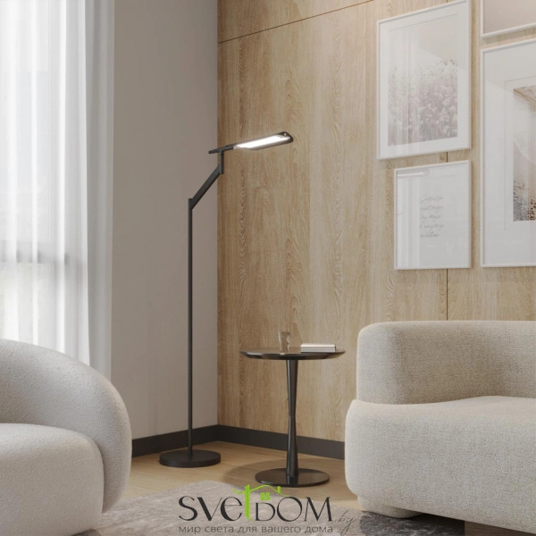 359542 LEDO NT25 000 черный Торшер диммир. со сменой цвет. темпер. (управление- сенсор) IP20 LED 14W 100-240V 2700К\4000К\6000К ALA