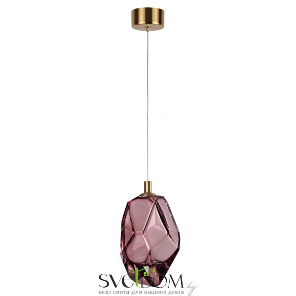 7113/4LA L-VISION ODL25 Подвесной светильник бронзовый/винное стекло/металл IP20 LED 4W 300Лм 3000K 200° 220V GEMME