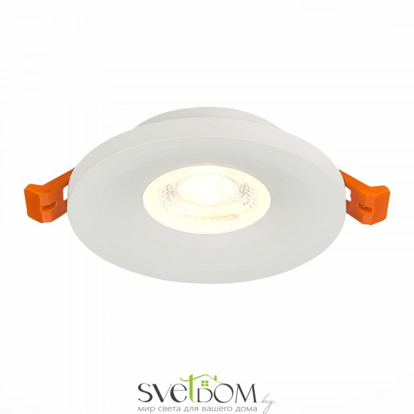 ST205.508.01 Св-к встр. Белый GU10 1*50W  D95xH27 220V Без ламп Встраиваемые светильники