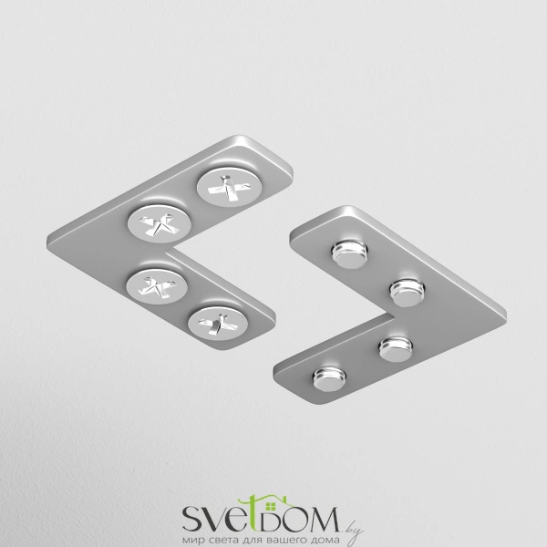 Соединитель угловой для профилей натяжного потолка, 2шт TRA034CL-SC-42S