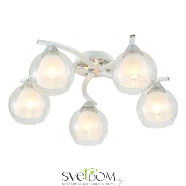 Citilux Кристи CL152150 Люстра потолочная Белая Хром