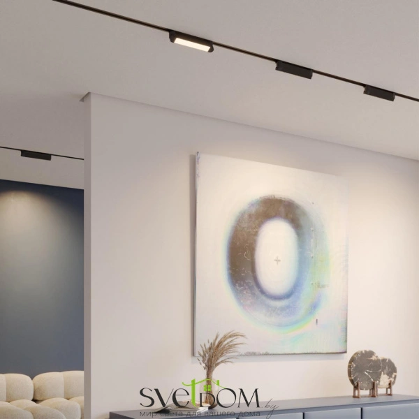 359795 PORT NT25 264 черный Светильник однофазный трехжильный трековый с переключ. цв. температуры IP20 LED 12W 180-265V 2700К/3200К/4000К ITER