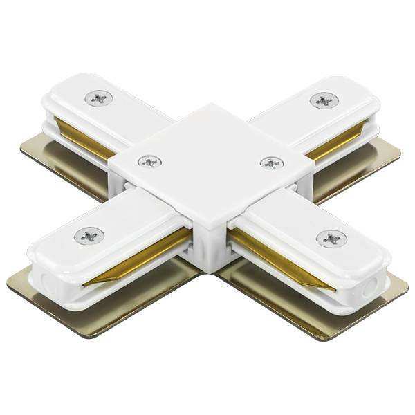 Lightstar 502146 Соединитель трековый однофазный BARRA X-образный БЕЛЫЙ