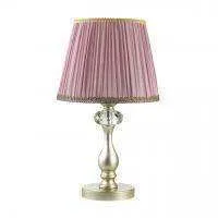 3393/1T CLASSIC ODL17 569 мат.золото/серебр.патина/хрусталь Настольная лампа E14 40W 220V GAELLORI