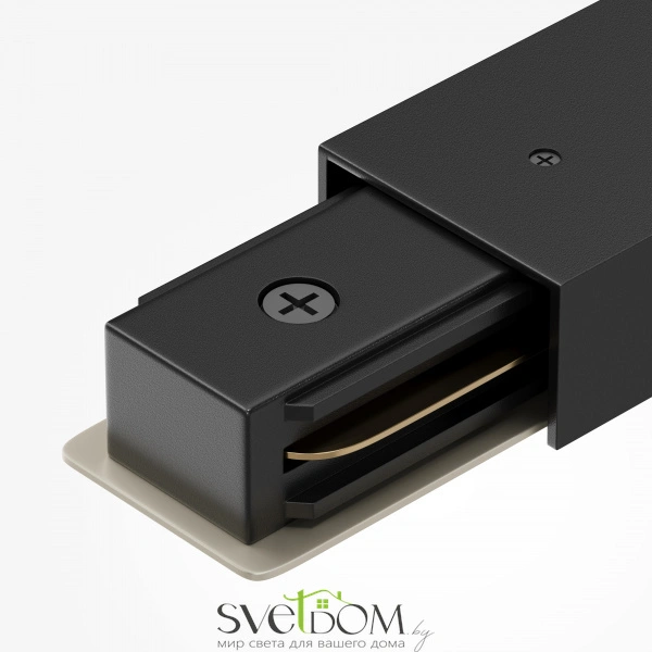 Прямой коннектор питания с вводом питания Unity черный TRA001CB-11B