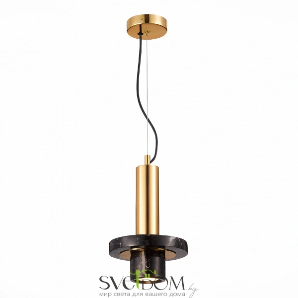 SL1210.403.01 Светильник подвесной ST-Luce Золотистый/Черный GU10 1*5W PIETRA
