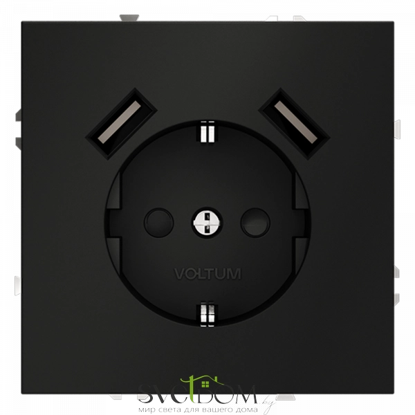 Розетка с USB, А+А Voltum S70 VLS040408 