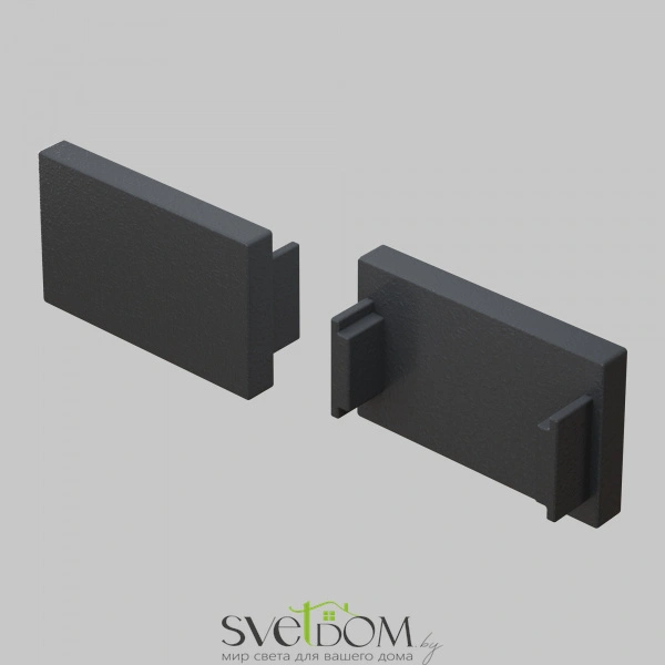 Заглушка для встраиваемого шинопровода, 2 шт. Basity, черный TRA172EC-12B