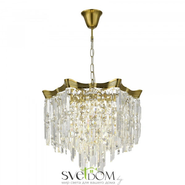 SL1659.303.07 Светильник подвесной ST-Luce Латунь/Прозрачный E14 7*60W OFELIA