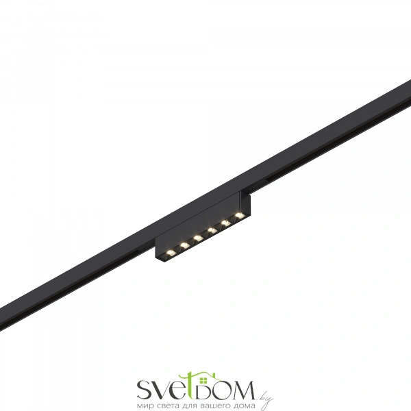 ST666.436.05 Магнитный трековый светильник Черный LED 1*5W 3000K 220Lm Ra>90  IP20 L100xW10xH18 24V SUPER5