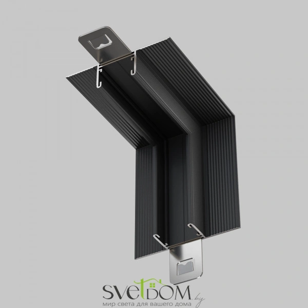 Коннектор угловой внутренний, встраиваемый Basity, черный TRA172ICL-12B