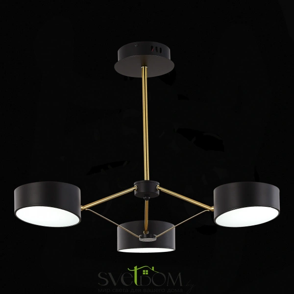 SLE6005-402-03 Светильник потолочный Черный, Золотистый/Черный LED 3*10W VALLE