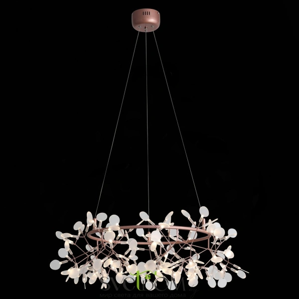 SL379.203.135 Люстра подвесная ST-Luce Медный/Белый LED 135*0,3W 3500K RAFINA