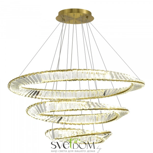 SL6204.301.03 Светильник подвесной ST-Luce Латунь/Прозрачный LED 1*97W 4000K RITORTO