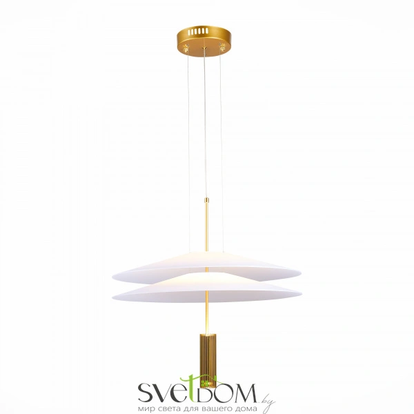 SL6101.203.01 Люстра подвесная ST-Luce Золотистый/Белый LED 1*10W 3000K ISOLA
