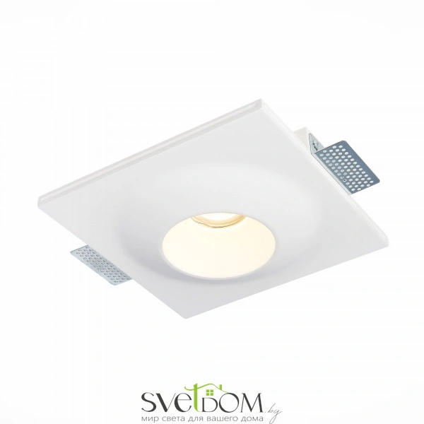 ST253.508.01 Св-к встр. из гипса Белый GU10 1*50W  IP20 L220xW220xH58 180-240V Без ламп Встраиваемые светильники