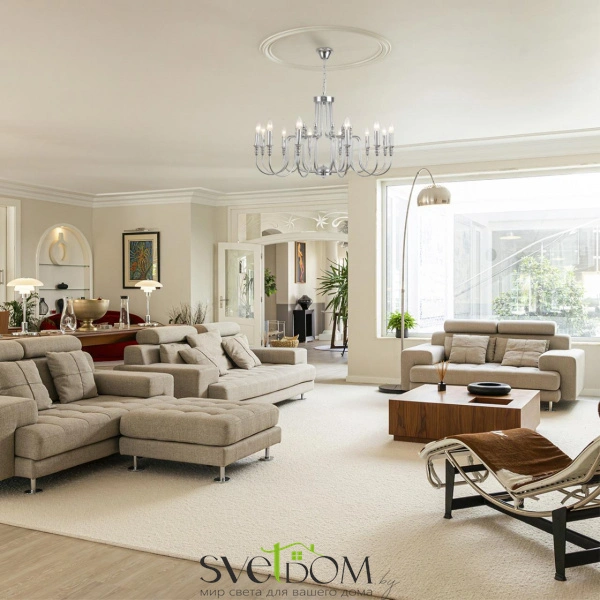 8317/12 CLASSI LN26 075 хром/металл Люстра E14 12*40W 220V SUANA