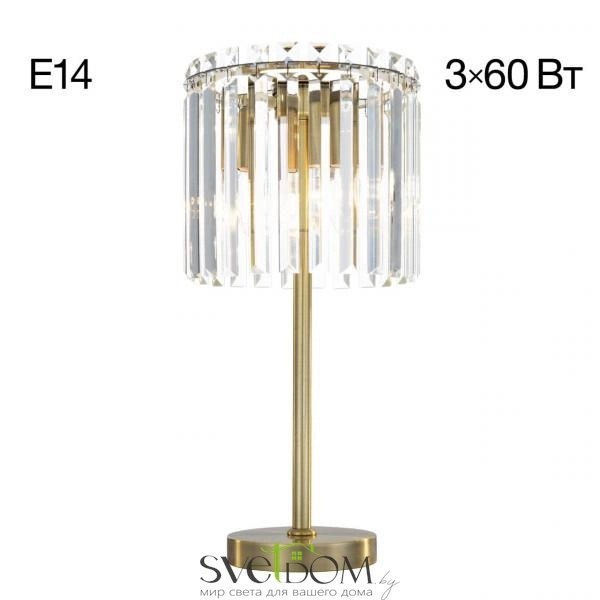 Citilux Джейн CL306833 Хрустальная настольная лампа Бронза