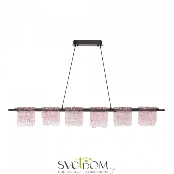 SL6021.403.36 Светильник подвесной ST-Luce черный/розовый LED 1*36W 4000K VOILE
