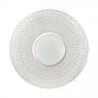 2048/DL PALE SN 049 Светильник пластик/белый/прозрачный/хром LED 48Вт 3000-6000K D420 IP43 пульт ДУ VISMA