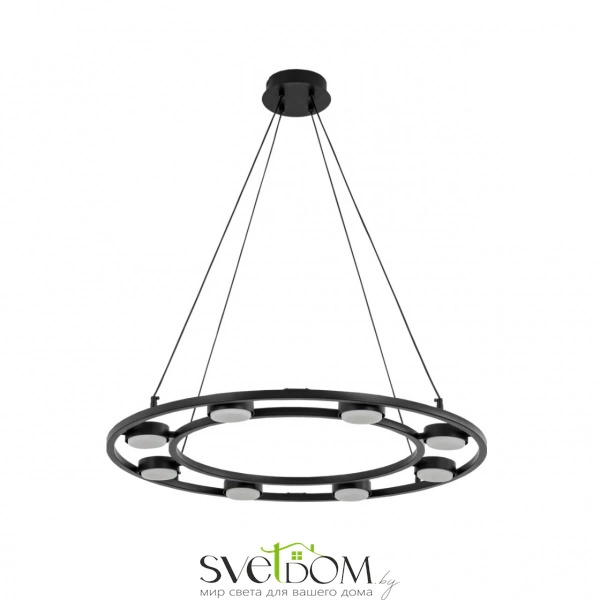 8340/8 MODERNI LN26 254 черный, металл Люстра подвесная LED GX53 8*7W 220V TORINA