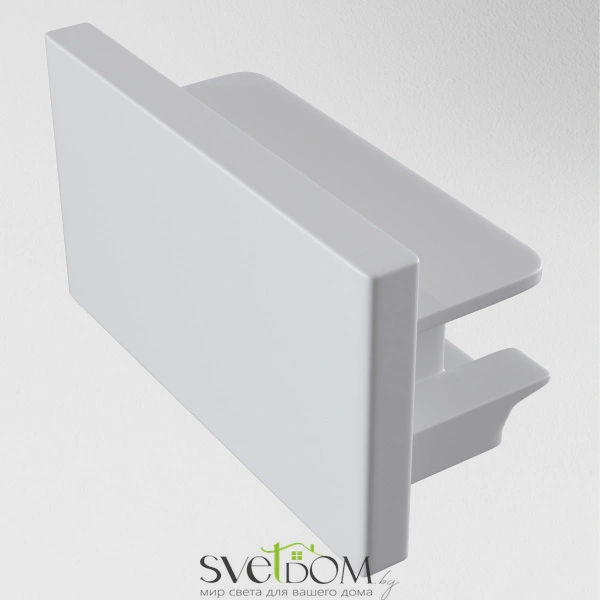 Заглушка торцевая 1шт Unity накладной белый TRA001EC-11W