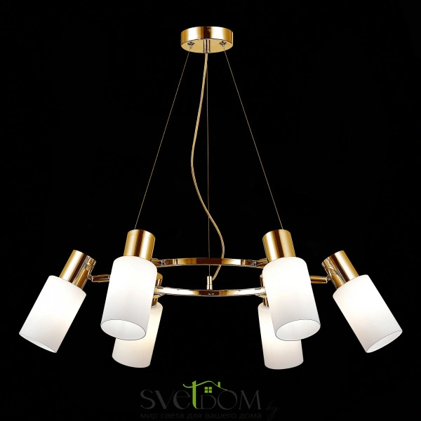 SLE1139-303-06 Светильник подвесной Латунь/Белый E14 6*60W GESSI