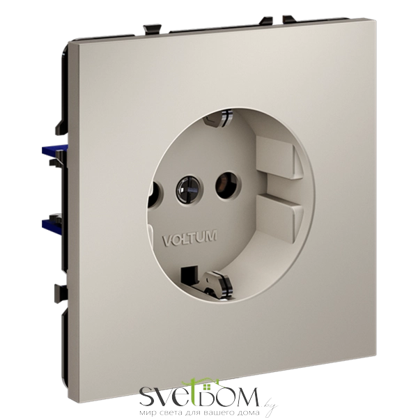Розетки электрические с заземлением Voltum S70 VLS040103  Voltum VLS040103