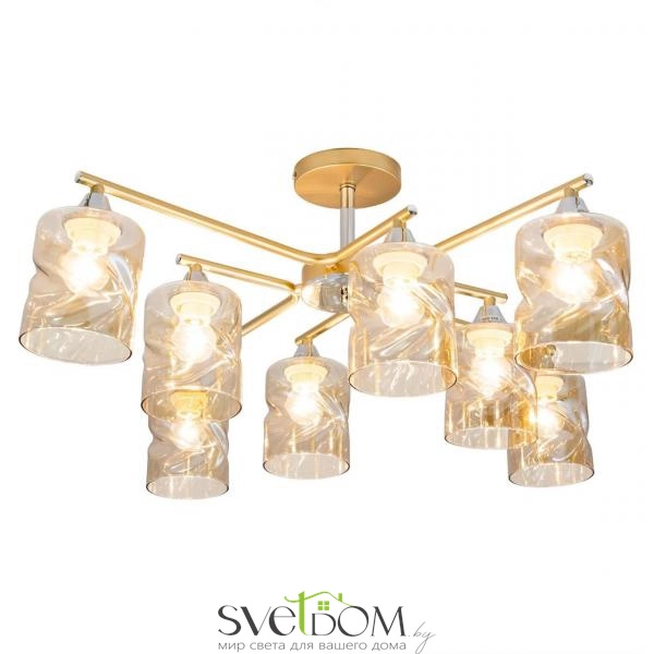 Citilux Клод CL137182 Люстра потолочная Золото