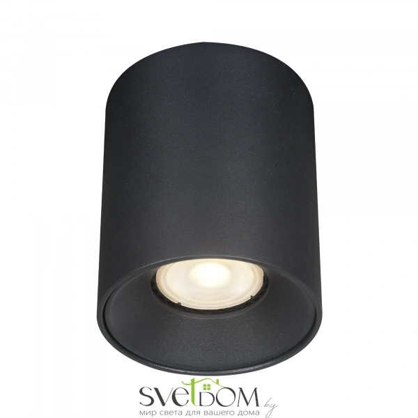 ST167.402.01 Светильник потолочный Черный GU10 1*50W IP20 D80xH95 220V Без ламп Накладные светильники