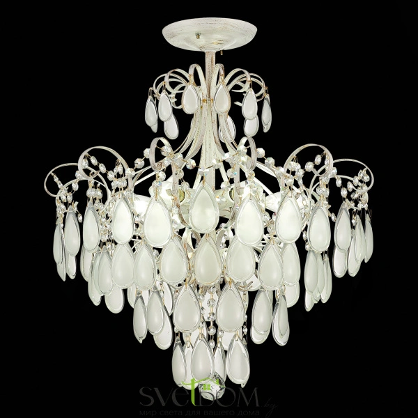 SLE160302-06 Светильник потолочный Золотистый/Белый матовый E14 6*60W MAGONZA