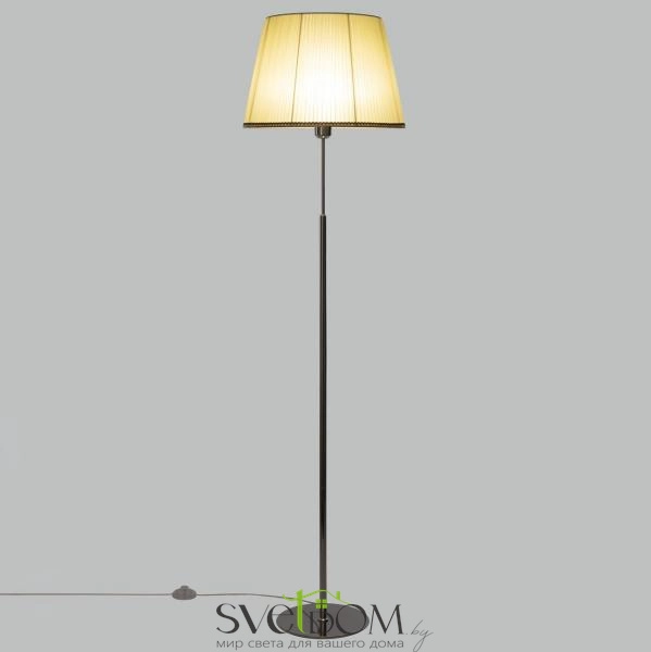 Citilux Линц CL402973 Торшер хром с кремовым абажуром