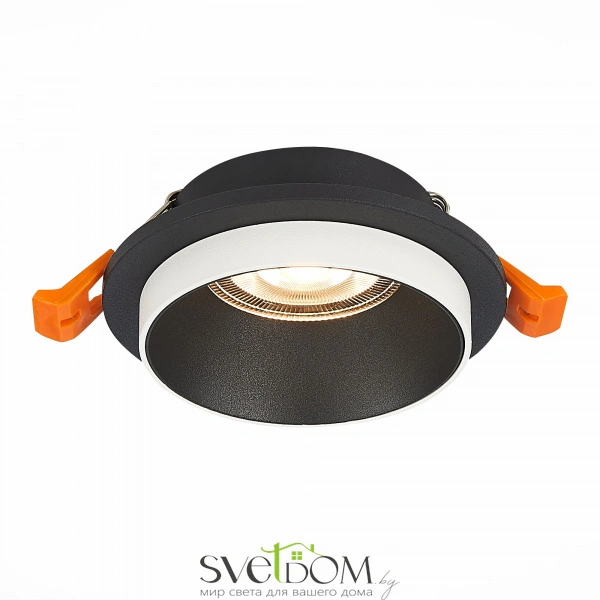 ST206.408.01 Св-к встр. Черный GU10 1*50W  D92xH38 220V Без ламп Встраиваемые светильники