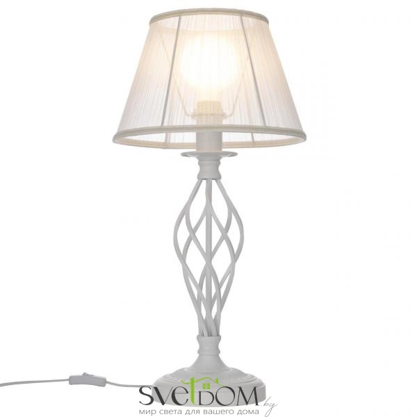 Citilux Ровена CL427810 Настольная лампа с абажуром Белая