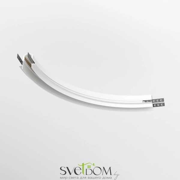 Коннектор радиусный R300 Exility встраиваемый под ГКЛ 12,5 мм, белый TRA044-angle.12W