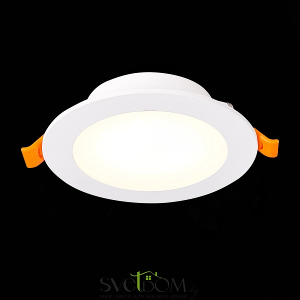 ST212.508.10 Св-к встр. Белый LED 1*10W 3000K/4000K/6000K 850Lm Ra80 110° IP20 D120xH30 220-240V Встраиваемые светильники