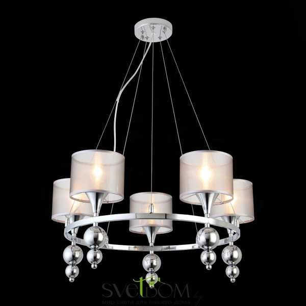 SLE107103-05 Светильник подвесной Хром/Серебристый E14 5*40W PAZIONE