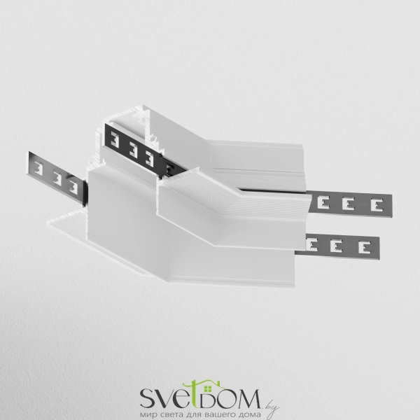 Угол-соединитель 135° Gravity встраиваемый белый TRA010CLO-42W