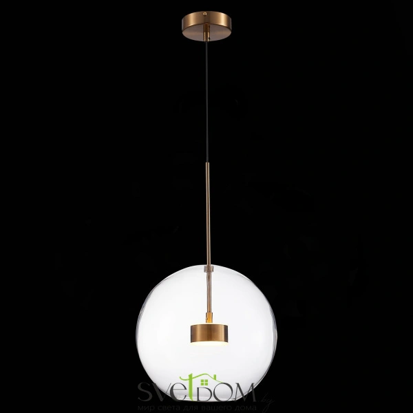 SL1133.223.01 Светильник подвесной ST-Luce Латунь/Прозрачный LED 1*14W 3000K BOPONE