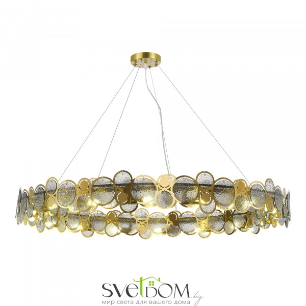 SL6133.313.16 Светильник подвесной ST-Luce Латунь/Дымчатый G9 LED 16*5W 4000K SWATCH