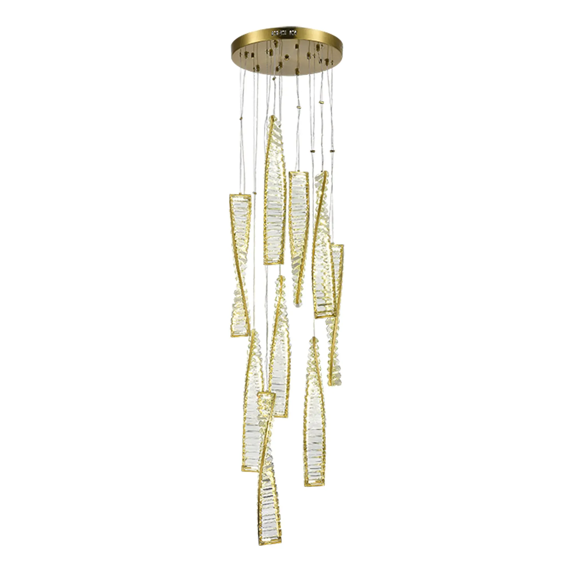 SL6205.303.09 Светильник подвесной ST-Luce Латунь/Прозрачный LED 1*99W 4000K ELICA