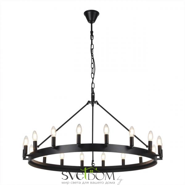 Citilux Смитсон CL470118 Люстра замковая подвесная Чёрная