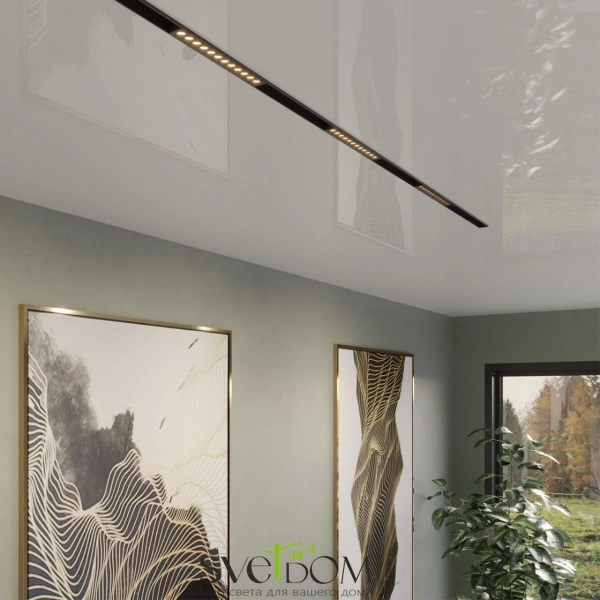 359930 PORT NT25 208 черный Трековый светильник с переключ. цв. темпер. IP20 LED 3000К\4000К\6000К 10W 90-240V VECTOR