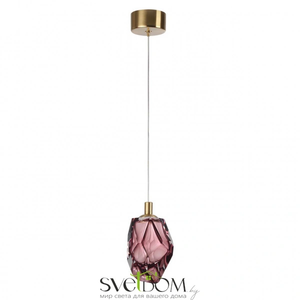 7113/4LC L-VISION ODL25 Подвесной светильник бронзовый/винное стекло/металл IP20 LED 4W 300Лм 3000K 200° 220V GEMME
