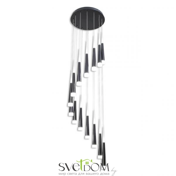 Citilux Вегас CL227141 LED Люстра каскадная Чёрная