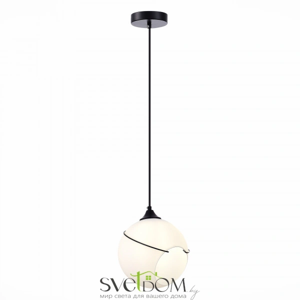 SLE103143-01 Подвес Черный/Белый E27 1*60W SATTURO